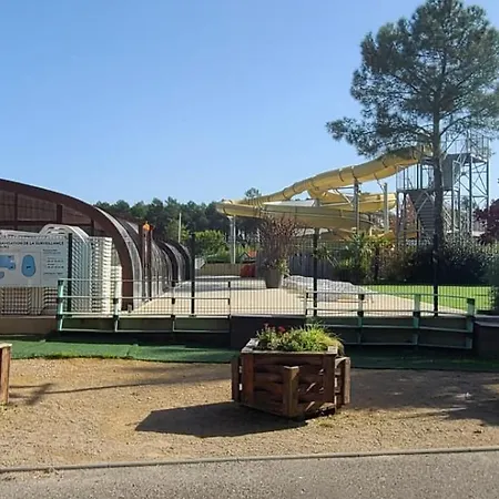 Campsite Mobilhome 6 Personnes Climatisation, Tv, Lave-vaisselle, 2 Salle De Bain, 3 Au Les Vignes A Dans Les Landes Avec Piscine,