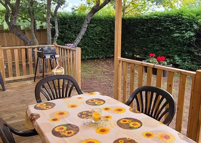 캠프장 Mobilhome 6 Personnes Climatisation, Tv, Lave-vaisselle, 2 Salle De Bain, 3 Au Les Vignes A Dans Les Landes Avec Piscine, *